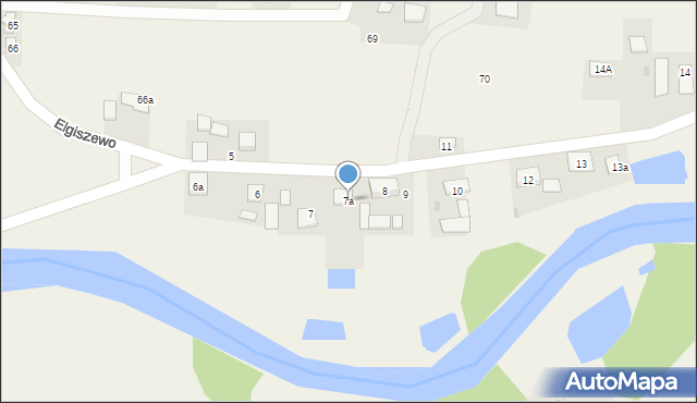 Elgiszewo, Elgiszewo, 7a, mapa Elgiszewo