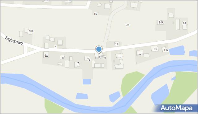 Elgiszewo, Elgiszewo, 8, mapa Elgiszewo