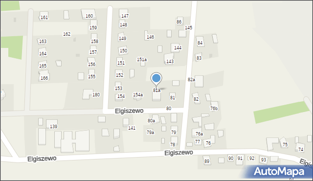 Elgiszewo, Elgiszewo, 81a, mapa Elgiszewo