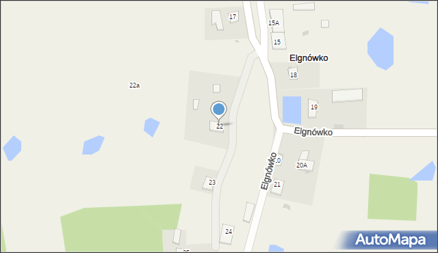 Elgnówko, Elgnówko, 22, mapa Elgnówko