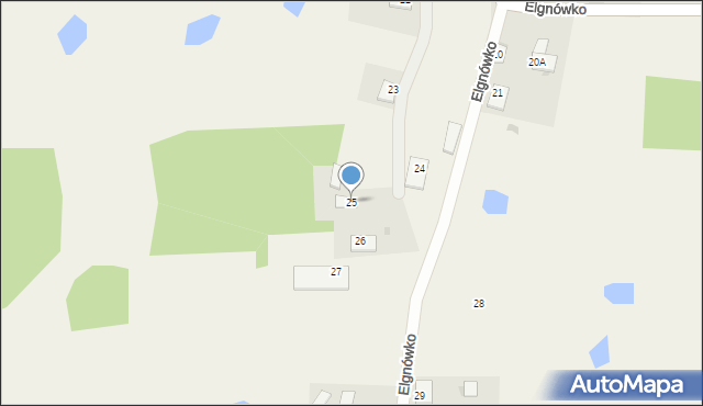 Elgnówko, Elgnówko, 25, mapa Elgnówko