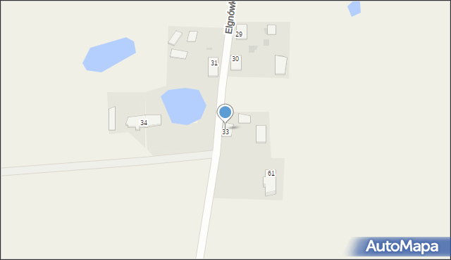 Elgnówko, Elgnówko, 33A, mapa Elgnówko