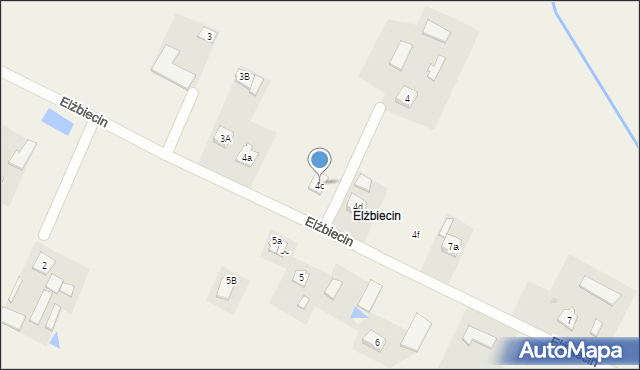 Elżbiecin, Elżbiecin, 4c, mapa Elżbiecin