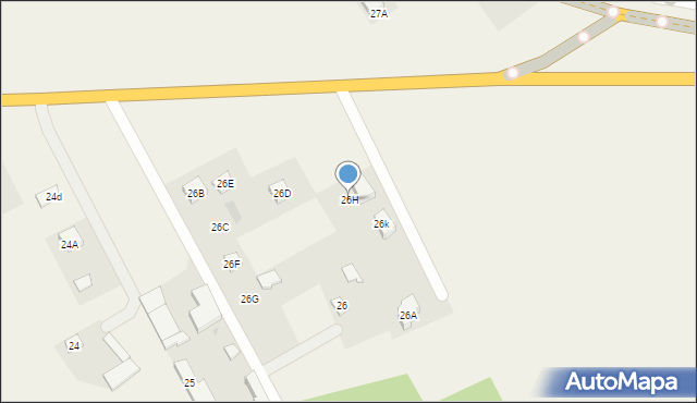 Elżbiecin, Elżbiecin, 26H, mapa Elżbiecin