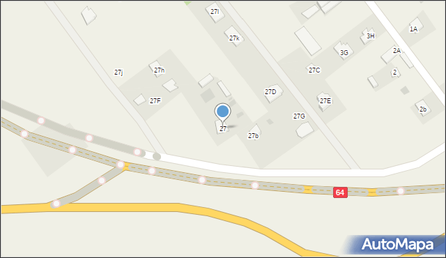 Elżbiecin, Elżbiecin, 27, mapa Elżbiecin