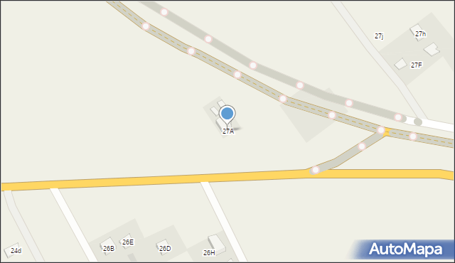 Elżbiecin, Elżbiecin, 27A, mapa Elżbiecin