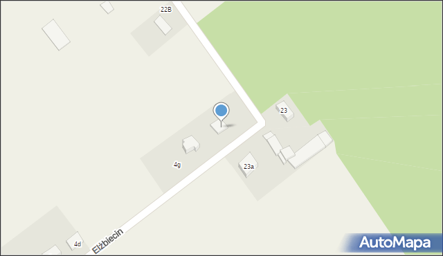 Elżbiecin, Elżbiecin, 4h, mapa Elżbiecin