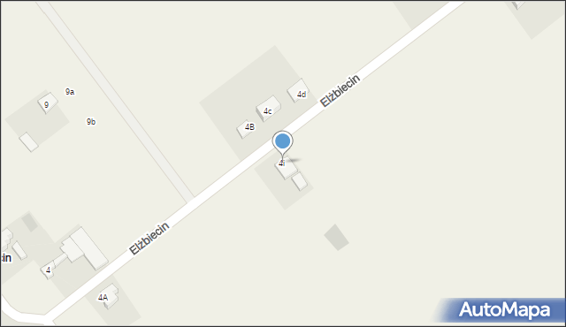 Elżbiecin, Elżbiecin, 4i, mapa Elżbiecin