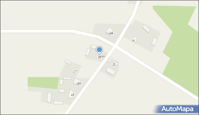 Elżbiecin, Elżbiecin, 16, mapa Elżbiecin