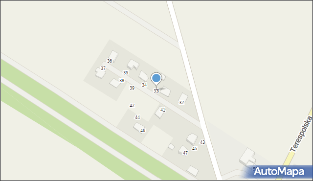 Elżbiecin, Elżbiecin, 33, mapa Elżbiecin