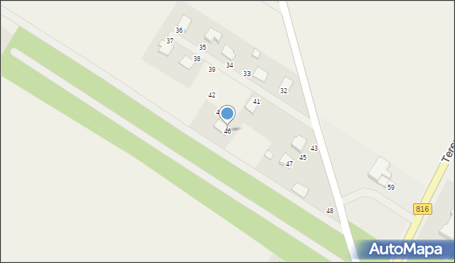 Elżbiecin, Elżbiecin, 46, mapa Elżbiecin