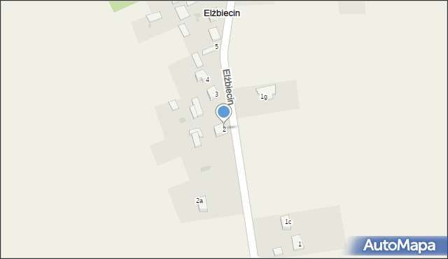 Elżbiecin, Elżbiecin, 2, mapa Elżbiecin