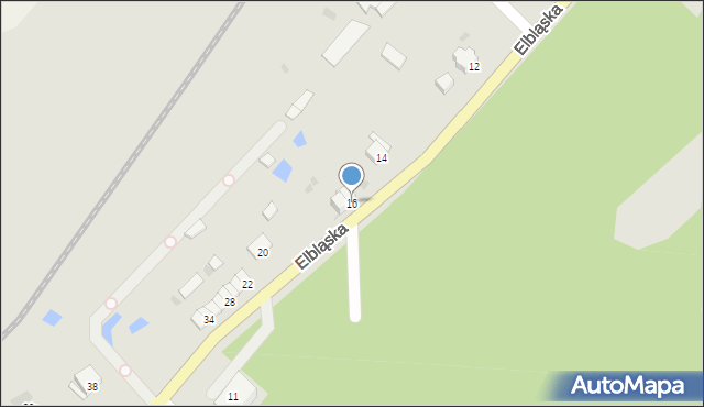 Frombork, Elbląska, 16, mapa Frombork