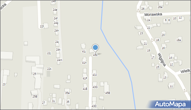 Gliwice, Elsnera Józefa, 43L, mapa Gliwic