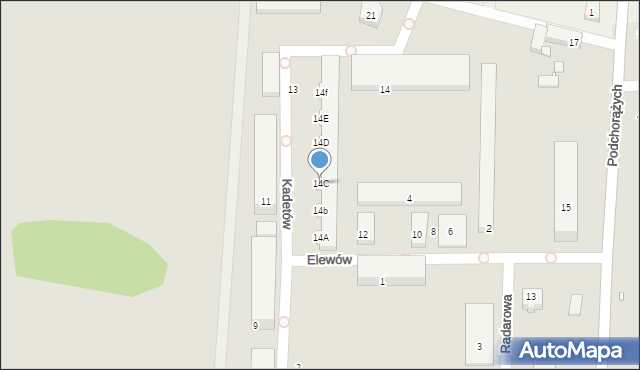 Jelenia Góra, Elewów, 14C, mapa Jelenia Góra