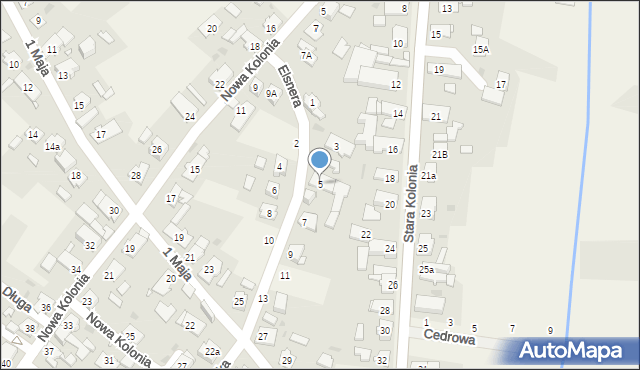 Jemielnica, Elsnera Józefa, 5, mapa Jemielnica