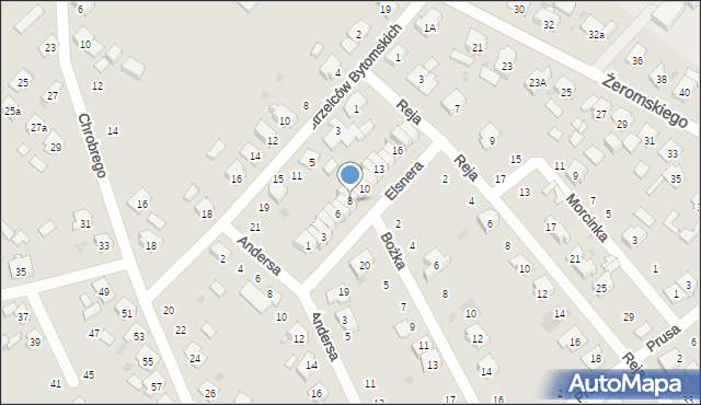 Krapkowice, Elsnera, 8, mapa Krapkowice