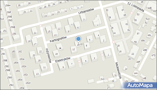 Marki, Elektryków, 10, mapa Marki