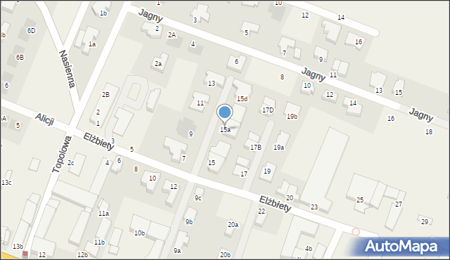 Mierzyn, Elżbiety, 15a, mapa Mierzyn