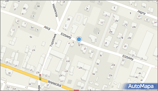 Mierzyn, Elżbiety, 8, mapa Mierzyn