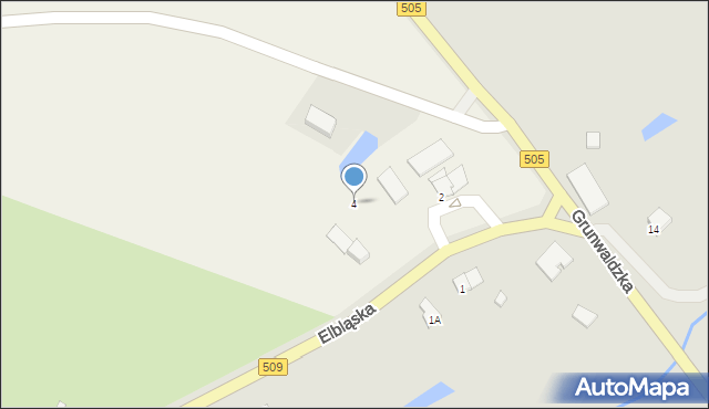 Młynary, Elbląska, 4, mapa Młynary