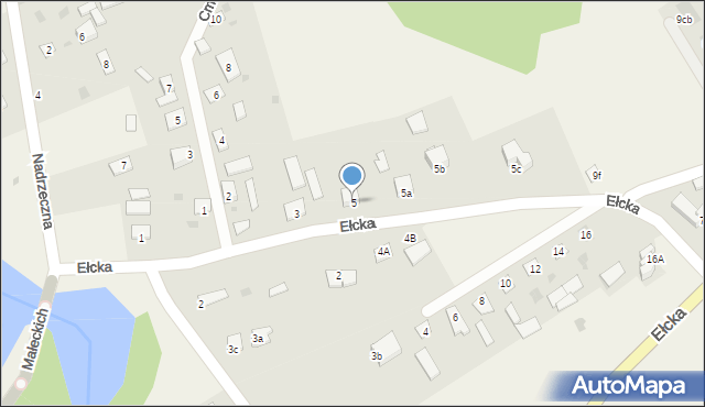 Nowa Wieś Ełcka, Ełcka, 5, mapa Nowa Wieś Ełcka