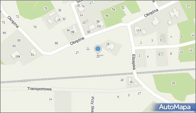 Odolion, Elizejska, 23, mapa Odolion