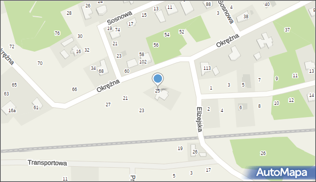 Odolion, Elizejska, 25, mapa Odolion