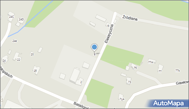 Sochaczew, Elektryczna, 4, mapa Sochaczew