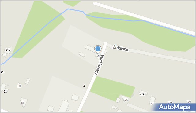 Sochaczew, Elektryczna, 6, mapa Sochaczew