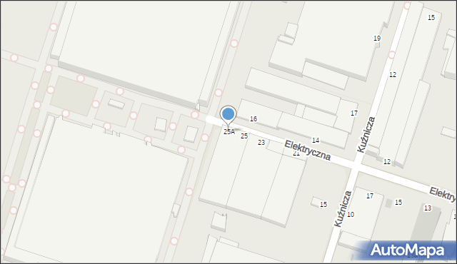 Świdnik, Elektryczna, 25A, mapa Świdnika