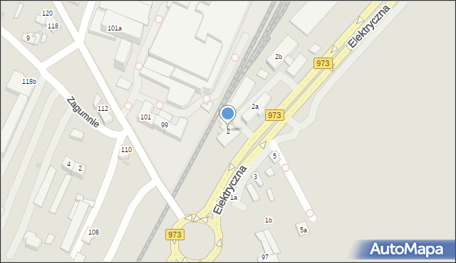 Tarnów, Elektryczna, 2, mapa Tarnów