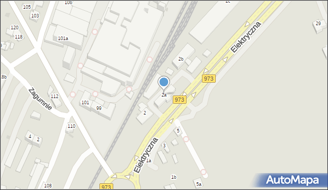 Tarnów, Elektryczna, 2a, mapa Tarnów