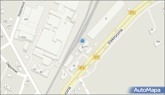 Tarnów, Elektryczna, 2b, mapa Tarnów