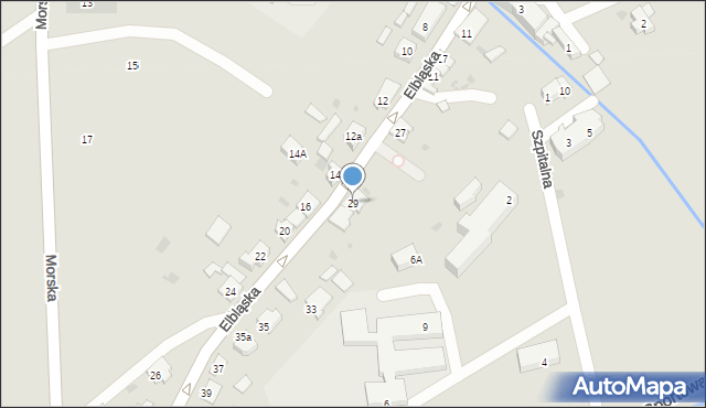 Tolkmicko, Elbląska, 29, mapa Tolkmicko