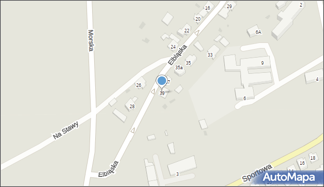 Tolkmicko, Elbląska, 39, mapa Tolkmicko