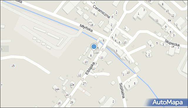 Tolkmicko, Elbląska, 8B, mapa Tolkmicko