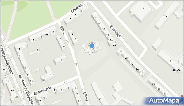 Tychy, Elfów, 7, mapa Tychów