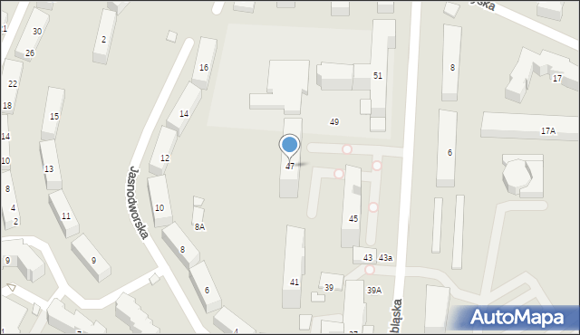 Warszawa, Elbląska, 47, mapa Warszawy