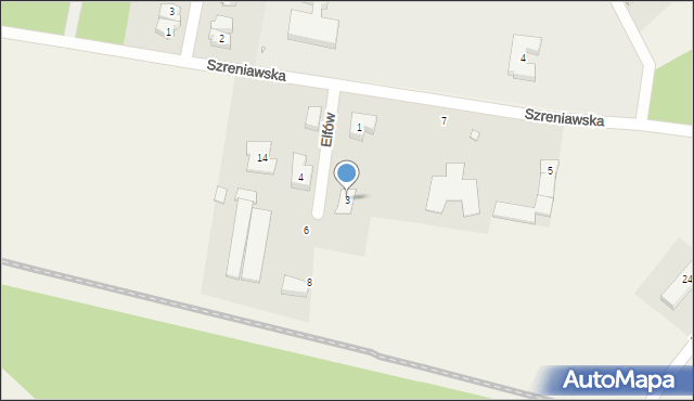 Wiry, Elfów, 3, mapa Wiry