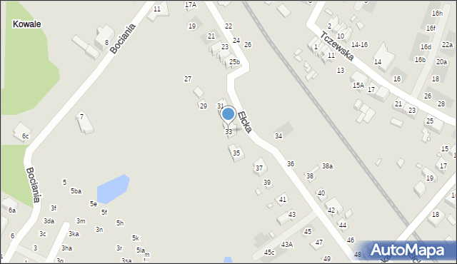 Wrocław, Ełcka, 33, mapa Wrocławia