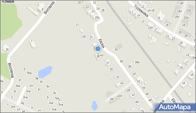 Wrocław, Ełcka, 35, mapa Wrocławia