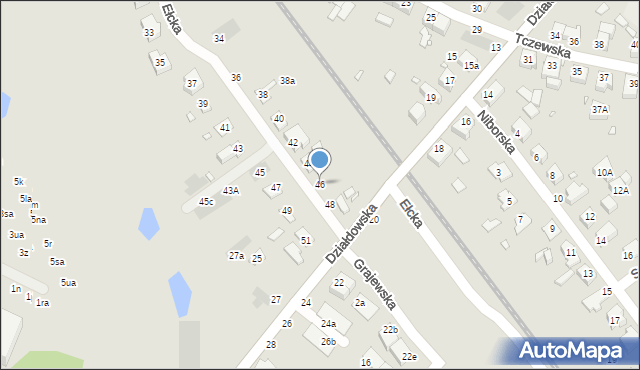 Wrocław, Ełcka, 46, mapa Wrocławia