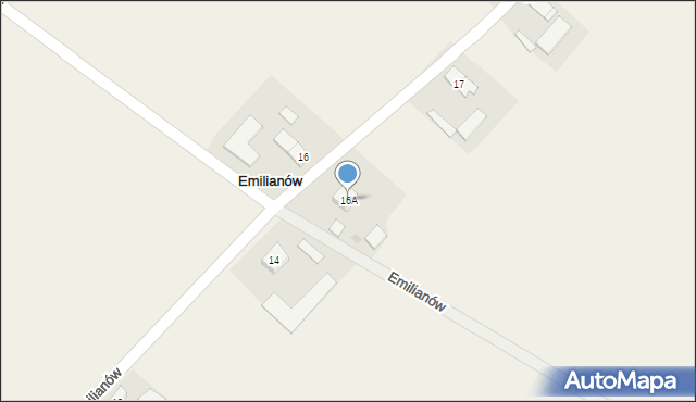 Emilianów, Emilianów, 16A, mapa Emilianów