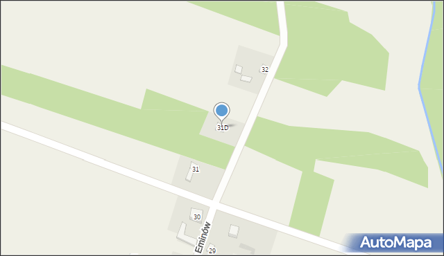 Eminów, Eminów, 31D, mapa Eminów