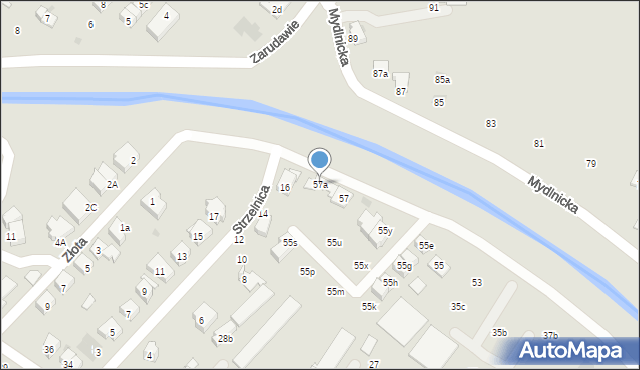 Kraków, Emaus, 57a, mapa Krakowa