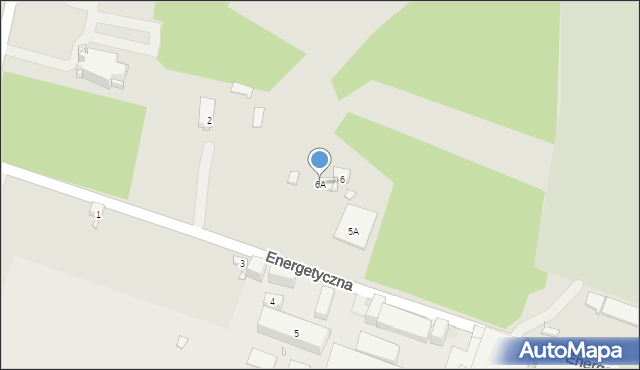 Będzin, Energetyczna, 6A, mapa Będzin