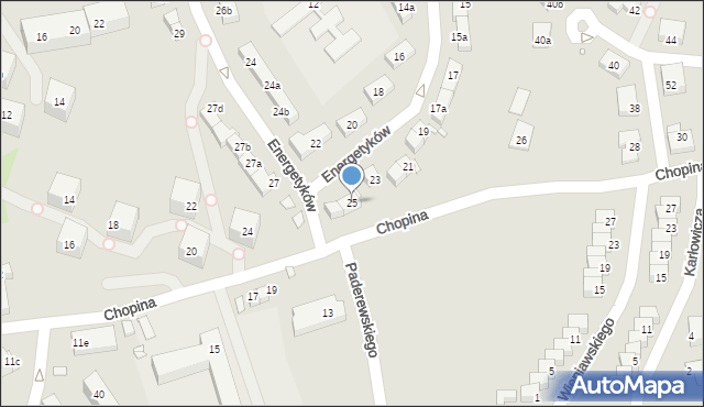 Bogatynia, Energetyków, 25, mapa Bogatynia