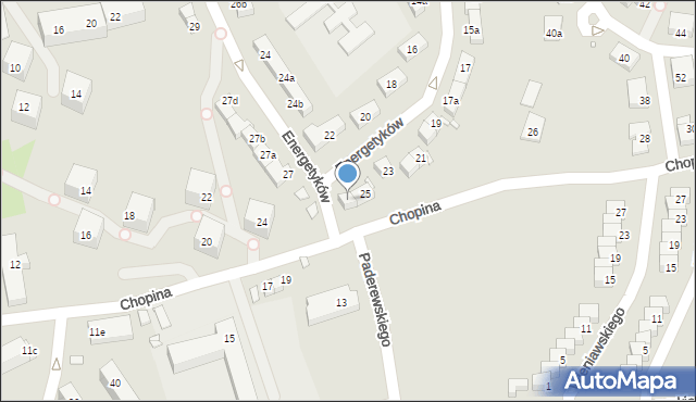 Bogatynia, Energetyków, 25a, mapa Bogatynia