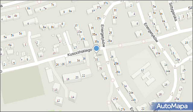 Bogatynia, Energetyków, 33a, mapa Bogatynia